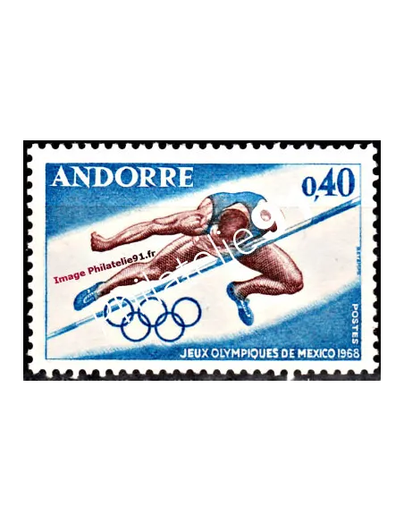 Timbre neuf d'Andorre Français n° 190 - Thématique : Jeux Olympiques