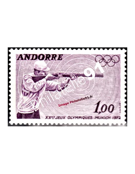 Timbre neuf d'Andorre Français n° 220 - Thématique : Jeux Olympiques