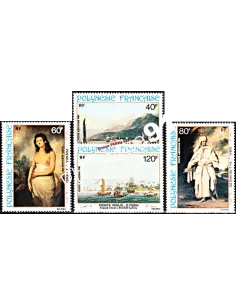 Timbres de POLYNÉSIE - PA n° 163 à 166 - Thématique: Art