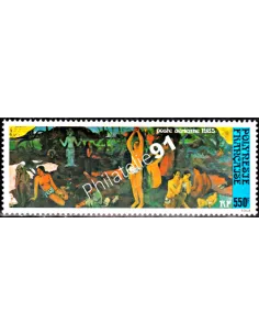 Timbre neuf de POLYNÉSIE - P.A. n° 186 - Thématique : Art