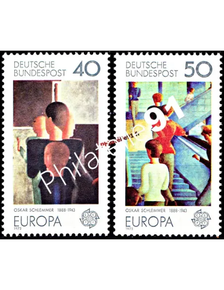 Timbres d’Allemagne - RFA n° 689 et 690 - EUROPA 1974