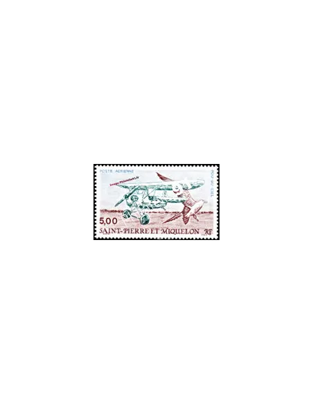 timbre de ST PIERRE ET MIQUELON PA n° 69, avion, collection Dom-Tom