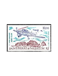 timbre de ST PIERRE ET MIQUELON PA n° 70, avion, collection Dom-Tom