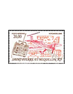 timbre de ST PIERRE ET MIQUELON PA n° 71, avion, collection Dom-Tom