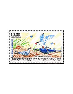 timbre de ST PIERRE ET MIQUELON PA n° 74, Oiseau, collection Dom-Tom