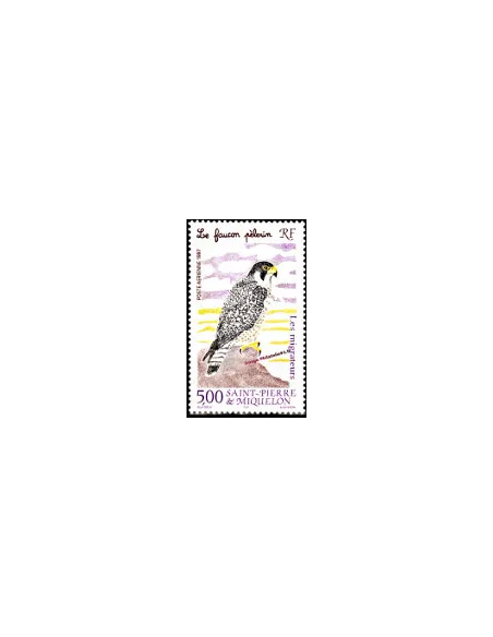 timbre de ST PIERRE ET MIQUELON PA n° 76, rapace, collection Dom-Tom