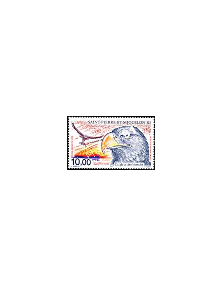 timbre de ST PIERRE ET MIQUELON PA n° 78, Rapaces, collection Dom-Tom