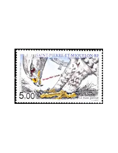 timbre de SAINT PIERRE ET MIQUELON PA n° 80, Buse, collection Dom-Tom