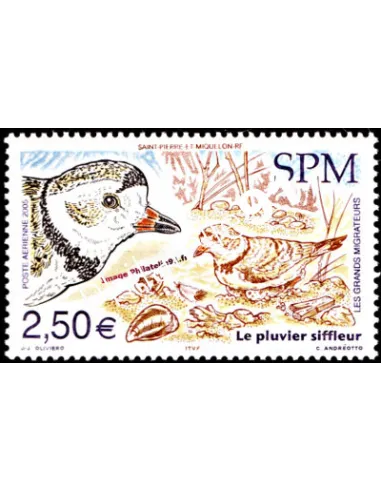 timbre neuf de ST PIERRE ET MIQUELON - PA n°  85 - Thématique : Oiseaux