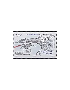 timbre  de ST PIERRE ET MIQUELON - PA n°  86 - Thématique : Oiseaux