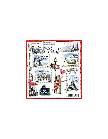 Timbre n° 4514 à 4517 - Bloc Capitales européennes - PARIS