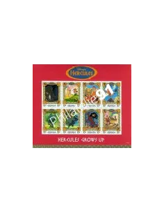 feuillet de 8 timbres Disney Hercule