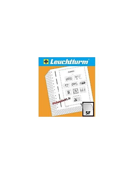 LEUCHTTURM SF-Feuilles préimprimées France carnet de timbres 1999-2009