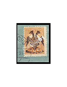 Timbre d'ALBANIE n° 2 oblitéré. timbre de Turquie n° 145 surchargé