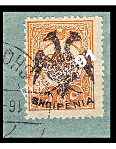Timbre d'ALBANIE n° 2 oblitéré. timbre de Turquie n° 145 surchargé