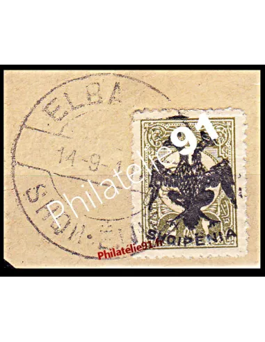 Timbre d'ALBANIE n° 1 oblitéré. timbre de Turquie n° 144 surchargé