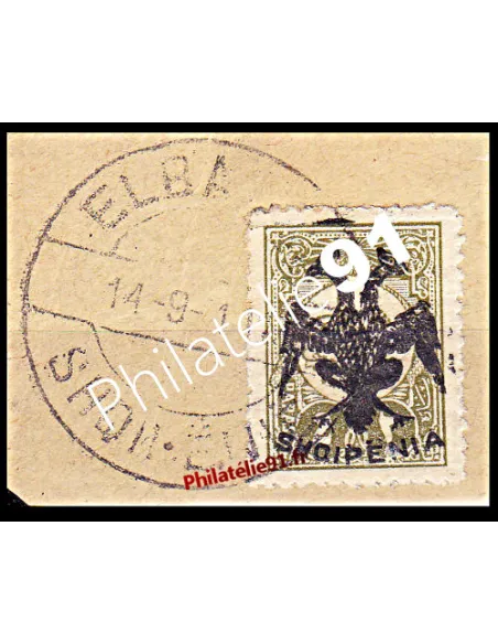 Timbre d'ALBANIE n° 1 oblitéré. timbre de Turquie n° 144 surchargé