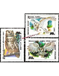 Timbres de Russie n° 5725 à 5727 - Thématique : Rapace