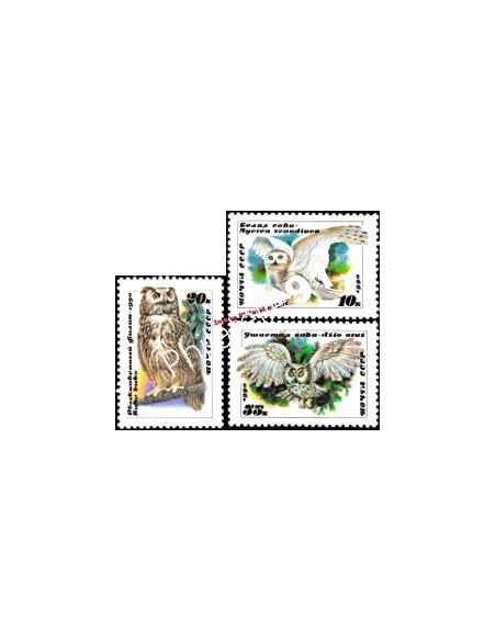 Timbres de Russie n° 5725 à 5727 - Thématique : Rapace