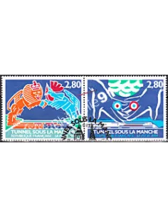 Timbres de France oblitérés  2880 à 2881A  - collection timbre  France