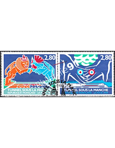 Timbres de France oblitérés  2880 à 2881A  - collection timbre  France
