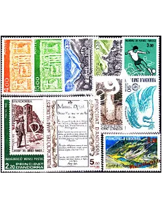 Andorre français - Année complète 1986 - Timbre Andorre