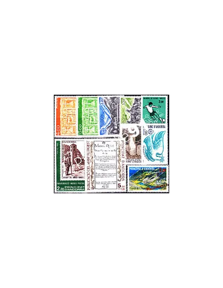 Andorre français - Année complète 1986 - Timbre Andorre
