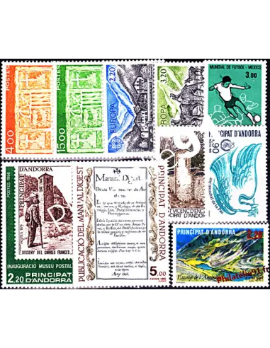 Andorre français - Année complète 1986 - Timbre Andorre