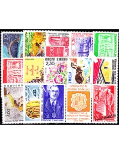 Andorre français - Année complète 1990 - Timbre andorre