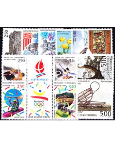 Andorre français - Année complète 1992 neuve