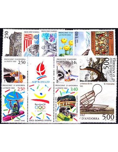 Andorre français - Année complète 1992 neuve