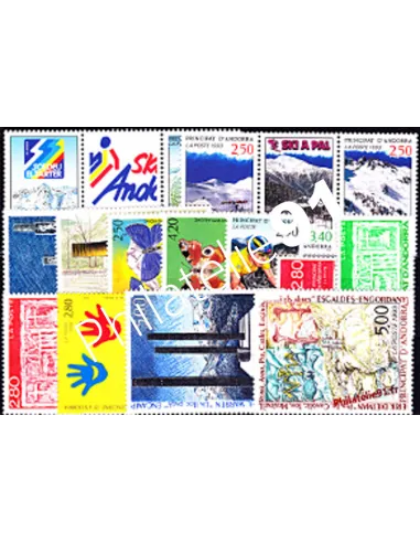 Andorre français - Année complète 1993 neuve