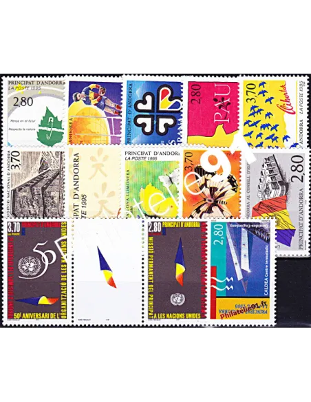 Andorre français - Année complète 1995 neuve