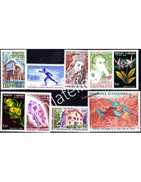 Andorre français - Année complète 1980 - Timbre andorre Français