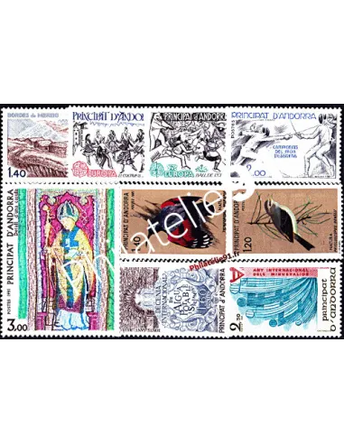 Andorre français - Année complète 1981 - Timbre andorre français