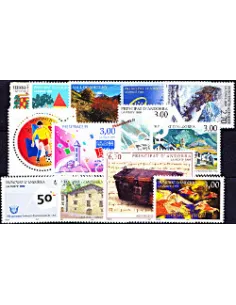 Timbres Andorre français - Année complète 1999 neuve