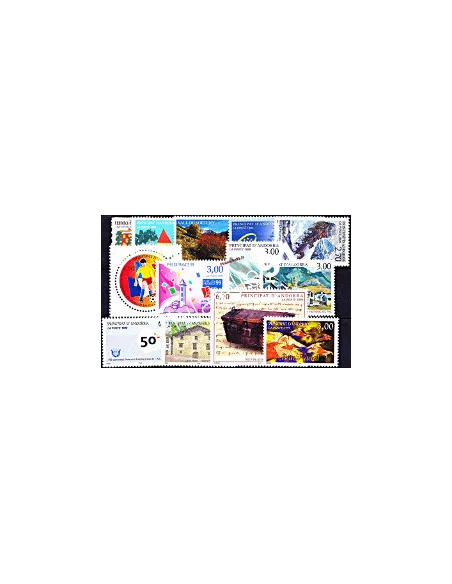 Timbres Andorre français - Année complète 1999 neuve