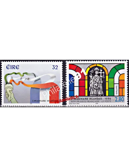 Émission commune, France-Irlande, n° 2993 et 937, timbres Europe