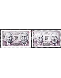 Émission commune, France-RFA, n° 2501 et 1183, timbres Europe