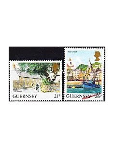 GUERNESEY - n° 518 - 519 - Vues de l'Ile (V)