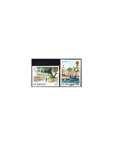 GUERNESEY - n° 518 - 519 - Vues de l'Ile (V)