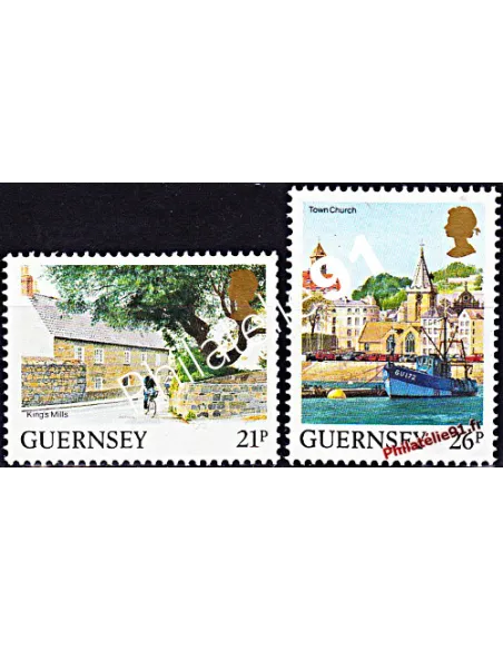 GUERNESEY - n° 518 - 519 - Vues de l'Ile (V)