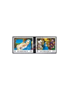 Timbres de GUERNESEY n° 718 - 719 - Noël