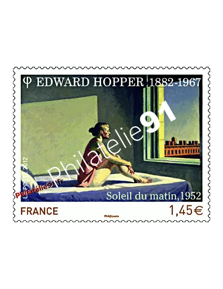  autoadhésif 661A -  Edward Hopper "Soleil du matin" timbre de France