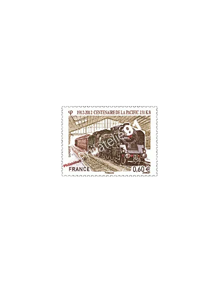 Timbre autocollant d'entreprise n° 711 : Centenaire de la Pacific 231 K8