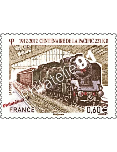 Timbre autocollant d'entreprise n° 711 : Centenaire de la Pacific 231 K8