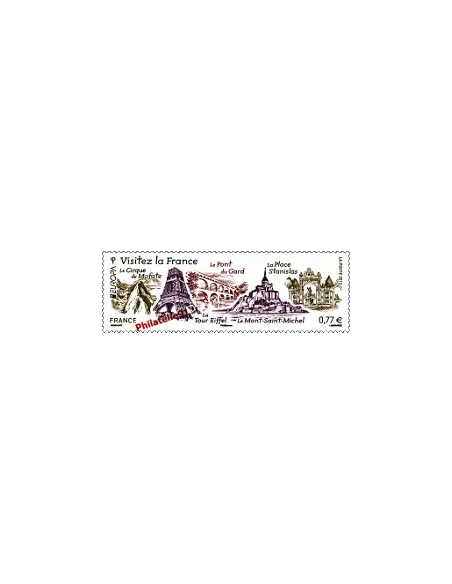 Timbre autocollant n° 713 : Europa - Visitez la France