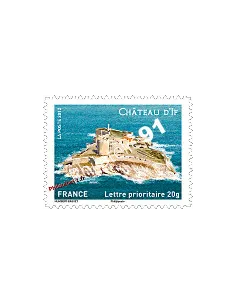Timbre autocollant d'entreprise, Château d'If, timbres de France