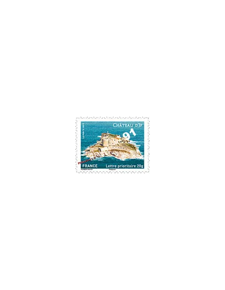 Timbre autocollant d'entreprise, Château d'If, timbres de France