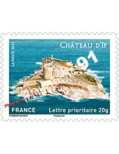 Timbre autocollant d'entreprise, Château d'If, timbres de France